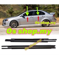 Original Proton Inspira Mitsubishi lancer Chrome black Door Glass Rubber Outer luar Moulding Weather