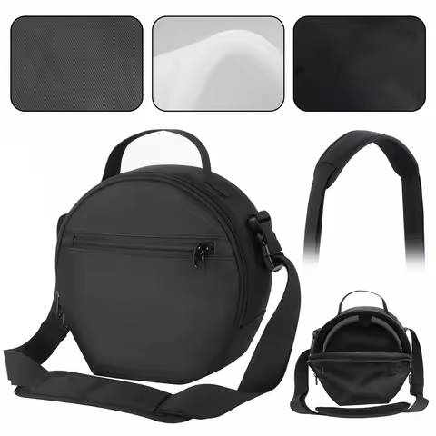 DJ Headphone Case with Adjustable Shoulder Strap Portable Travel Organizer Bag Compatible for Headph