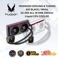 INVASION SC-240 YZ-240 240mm AIO CPU Liquid Cooler [Black / White]