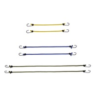 EOSM 6pcs สายยางยืดเต็นท์ ยางยืดแบบมีตะขอสำหรับเกี่ยวเต็นท์ Outdoor camping tent elastic rope หัวเข็มขัดสายยางยืดของเต็นท์ สายรัดคงที่ ตะขอเชือกยางยืด