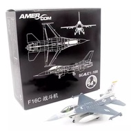1: 100 American F16C Fighter F-16 Alloy Simulation Airplane Model Finished Product Static Collection