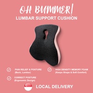 [HH] Oh Bummer! Lumbar Support Pillow - Back Cushion Memory Foam Car Seat Orthopedic Backrest Office