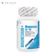 [1 Bottle] Magnesium D3K2 VITATECH D3K2 plus Vitamin D3+K2