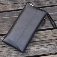 New Leather Wallet Men's Long Leather Wallet Casual Klac Beg Easy Wallet Many Card Slots