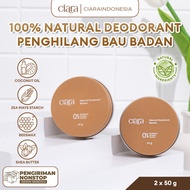 Ciara Natural Deodorant No. 1 Body Odor Remover in Indonesia Bundling 2pcs 50gr