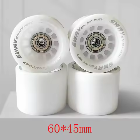 4 Pieces Skateboard Wheels 60x45mm With Bearings Skate Board Wheel Polyurethane 85A Surfing Wear-res