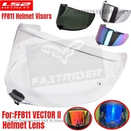 【2025NEW】LS2 FF811 VECTOR II Helmet Visors Full Face Helmet Clear Color Lens Black Silver Visor,Anti