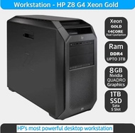 RAM 192Gb -PC HP Z8 G4 -VGA 8GB- Xeon GOLD (28CPU) Server Workstation