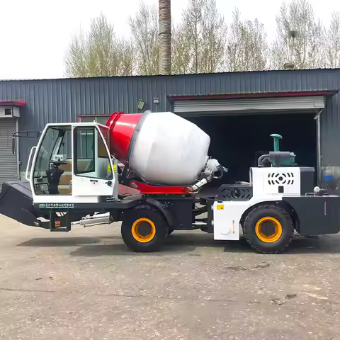 Free Delivery Self-Loading Mobile Concrete Mixer Truck New Condition With Core Components Engine