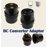 B22 Socket Adaptor Lamp Holder Socket Converter BC Lantern Pendant Bulb Socket Adapter Black Extensi