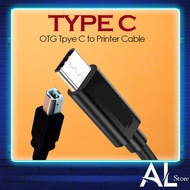 Type C To USB Type B Host OTG Adapter Cable For Printer