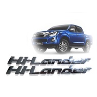 LOGO Hi-Lander Isuzu D-MAX 12-19 + Silver Letters 2 Doors Dmax Accessories Thailand