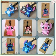 Now 24h Luggage Tag Tow Pass Boarding Stitch Book Charm Name Sign an