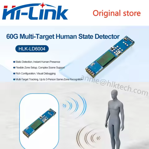 Hi-link HLK-LD6004 60G high-precision millimeter wave radar LD6004 multi-target 3D human presence in