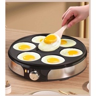 Nonstick-Suitable for All Stovetops & Induction Cooker, 10.5 Inch Mini Silver Dollar Grill Blini Gri