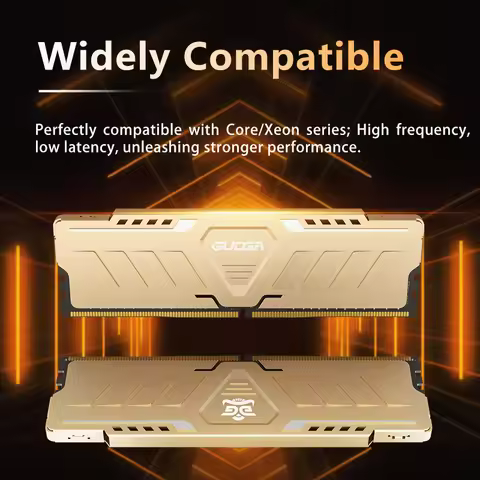 GUDGA DDR4 RAM CL18 1.2V with Heatsink 8GB/16GB/32GB 3600MHz/4000MHz/3200MHz 288-Pin DIMMfor Desktop