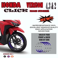 HONDA CLICK125 MAGS STICKER / HONDA CLICK STICKER DECALS / STICKER ACCESSORIES