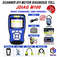 JDiag M100 Motor Scanner Function Diagnostic Tool Diagnosis M 100 Kesalahan OBDII ECU CO Motor Injek