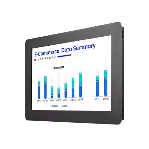 18.5 Inch Touch Screen Industrial Monitor LCD Monitor VGA/DVI/HDMI/USB Resistance Touch Screen Embed