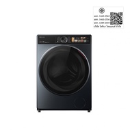 Changdee TOSHIBA เครื่องซักผ้าฝาหน้าซัก-อบ 10.5/7 kg.TWD-T25BZU115MWT(MG) สีเทาเข้ม สินค้าดีมีคุณภาพ