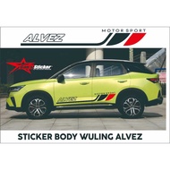 Wuling Alvez Car Body Cutting Sticker Variations Wuling Alvez Car Exterior Accessories