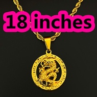【Dragon】Stainless Necklace For Men Dragon Necklace For Men Gold Plated 18K Gold Plated Necklace For 