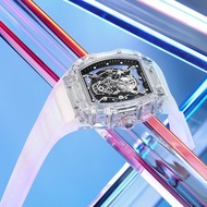 Ftf Genuine Watch New Style Richard Men's Watch Barrel-Shaped Miller Transparent Men's Watch TikTok 