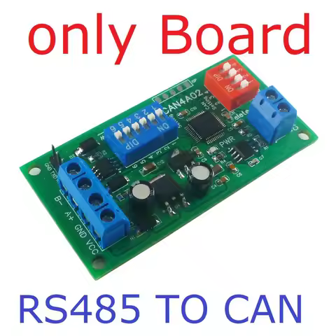 CAN4A02 CAN 2.0 to RS485 RS232 RS422 CANBUS Serial Protocal Converter DC 12V 2-Way Transparent Data 
