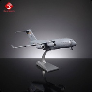 Sharprepublic Die-Cast C-17 Airplane Detailed Finish C-17 Heavy Lifter Model Display Stand 1:200 Sca