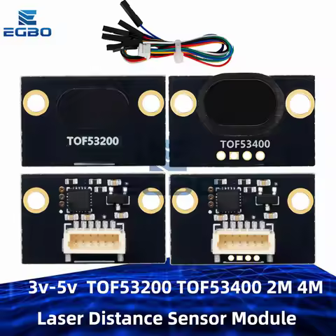 3v-5v TOF53200 TOF53400 2M 4M Laser Distance Sensor Module VL53L1X VL53L0X for arduino