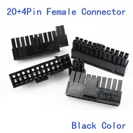 10pcs 20 plus 4pin ATX female connector black Molex connector JMT connector 5557 connector