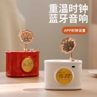 Creative Related Temperature Clock Bluetooth Speaker Smart with Screen Alarm Clock Gift Vinyl Record