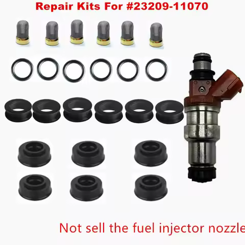 Free Shipping 6sets Fuel Injector Repair Kits For Denso Parts# 23250-11070 For Toyota 1MZFE 2MZFE En