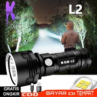 Senter LED Super Kuat P70 XHP50 50W / XLM-L2 25W ORIGINAL Taktis Torch USB Tahan Air Lampu Lentera