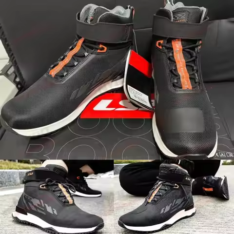 LS2 Aclux Motorcycle Men's Riding Boots Breathable and Protective Four Seasons Waterproof Boots Moto