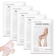5-nicotinamide hand masks, deeply moisturizes dry cracked hands, contains shea butter vitamin E, for
