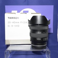 Sold out）『Trade In優惠』新淨 有盒 Tamron 20-40mm F2.8 For Sony 全幅鏡 廣角變焦 F2.8大光圈 旅行 風景用一流 FE-Mount A75 A9III