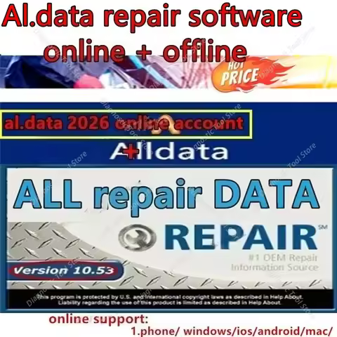 NEW All repair data 2026 online account+ Al.data 10.53 Auto Repair Software 2026 aldata support for 