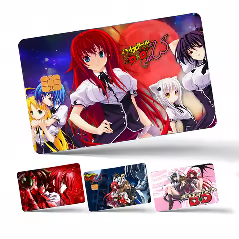 High School DXD Cool Stickers Anmie Sticker Film Skin Cover For Credit Card Debit Bank Card Front