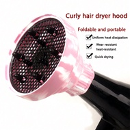 Silicone Hair Dryer Hood Diffuser Attachment For Blow Drying, Foldable Curls Blow Dryer Folding Atta