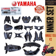 NMAX155 V2 NMAX 155 Inner Set Part Black Hitam Coverset Cover Handle Side Panel Fender B6H-F6143-00 