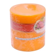 Round scented Candle D10H10 Miss Candle EDC0603 10 x 10 cm (Orange, candy scent)