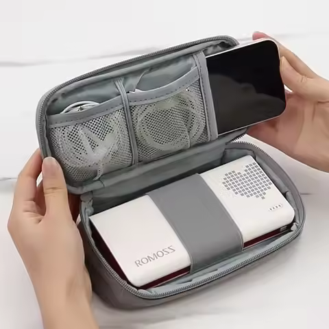 Power Bank Pouch for Pisen aigo Anker Romoss 10000/20000mAh Soft Oxford Power Bank Storage Bag with 