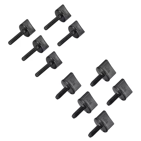 Uxcell 5/10pcs Thumb Screw Bolt M4x12/20/30/35/45mm Hand Driven Spade Nylon Plastic Screws Metric Th