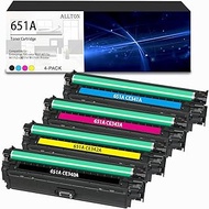 Allton 651A Toner Cartridge CE340A CE341A CE343A CE342A 4PK Toner Replacement for Laserje Enterprise