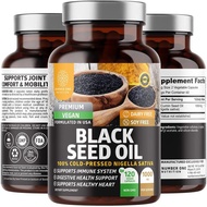 Number One Nutrition N1N Premium Black Seed Oil [Max Strength, 1000 mg] 100% Cold-Pressed Nigela Sat