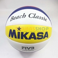 (ของแท้ 100%) วอลเลย์บอล Mikasa BV552C วอลเลย์บอลชายหาด หนังเย็บ TPU Soft Cover มาตรฐาน FIVB