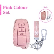 LEATHER Toyota Toyota Cross Key Cover Corolla Altis RAV 4 Camry Key Cover Keyless Remote Corolla Cro