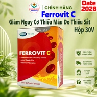 Ferrovit C Helps Reduce the Risk and Symptoms of Iron Deficiency Anemia - Box of 30 Tablets