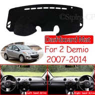Anti-Slip Mat Dashboard Cover Pad Sunshade Dashmat Carpet Accessories for Mazda2 2008 2009 2010 2013